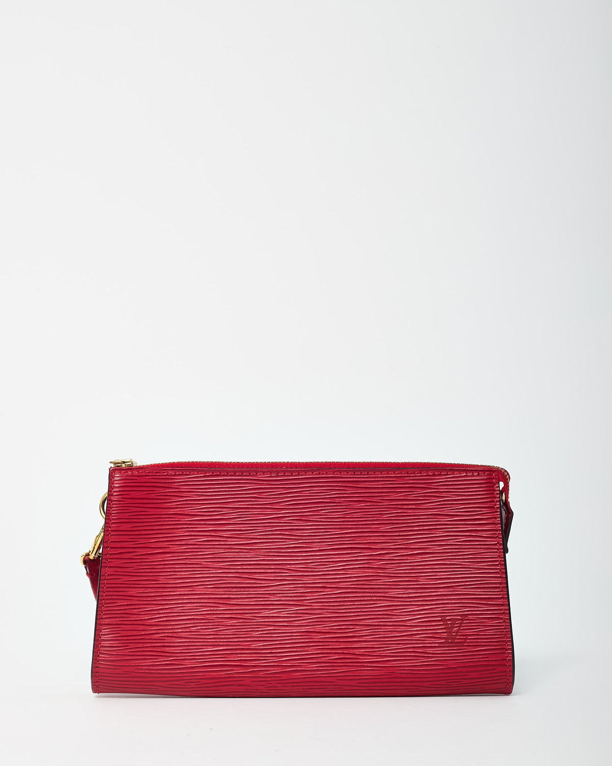 Louis Vuitton Red Epi Leather Pochette Bag
