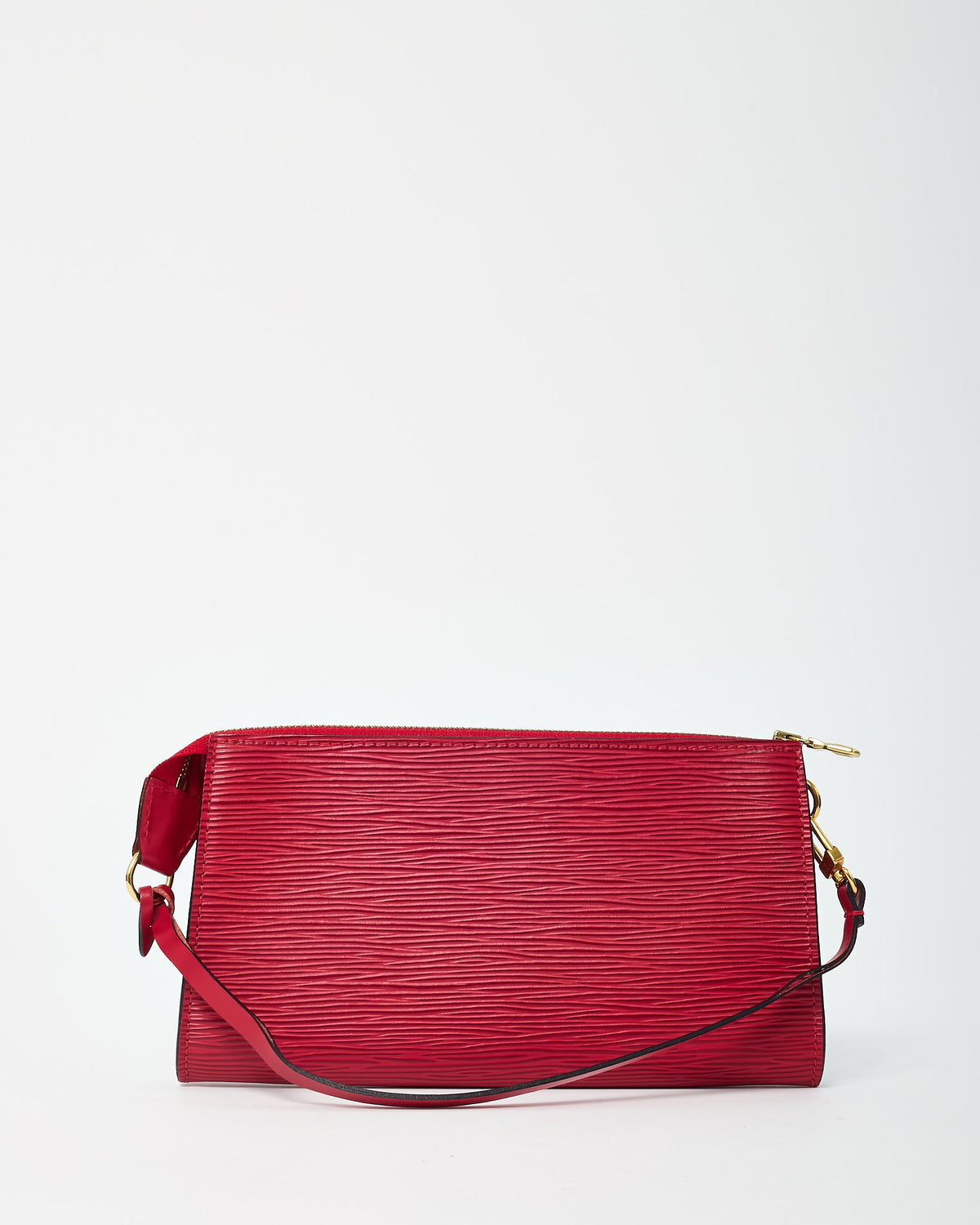 Louis Vuitton Red Epi Leather Pochette Bag