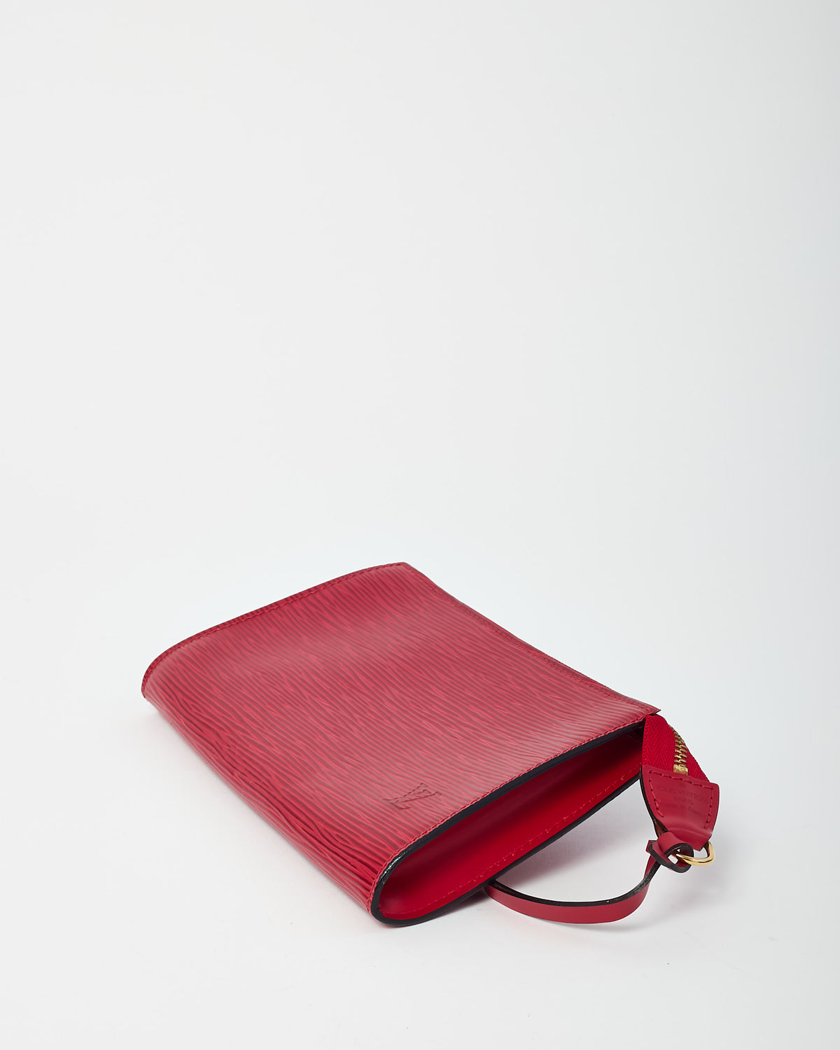 Louis Vuitton Red Epi Leather Pochette Bag