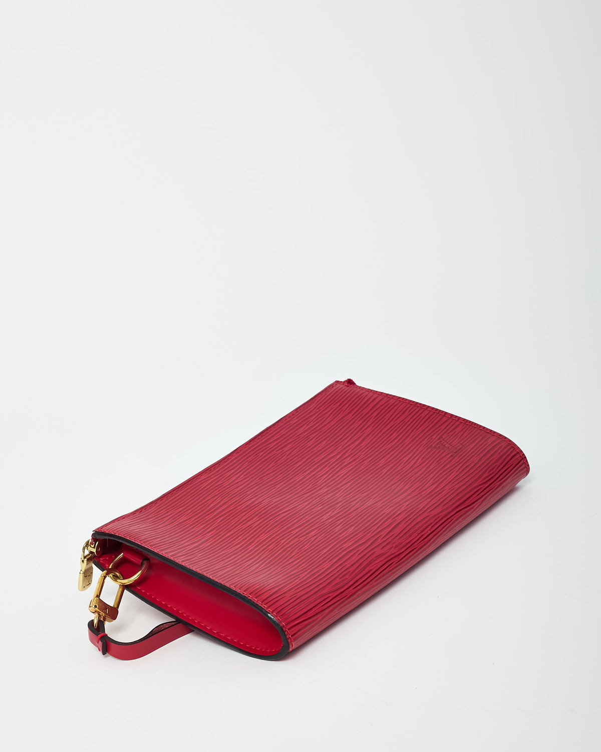 Louis Vuitton Red Epi Leather Pochette Bag