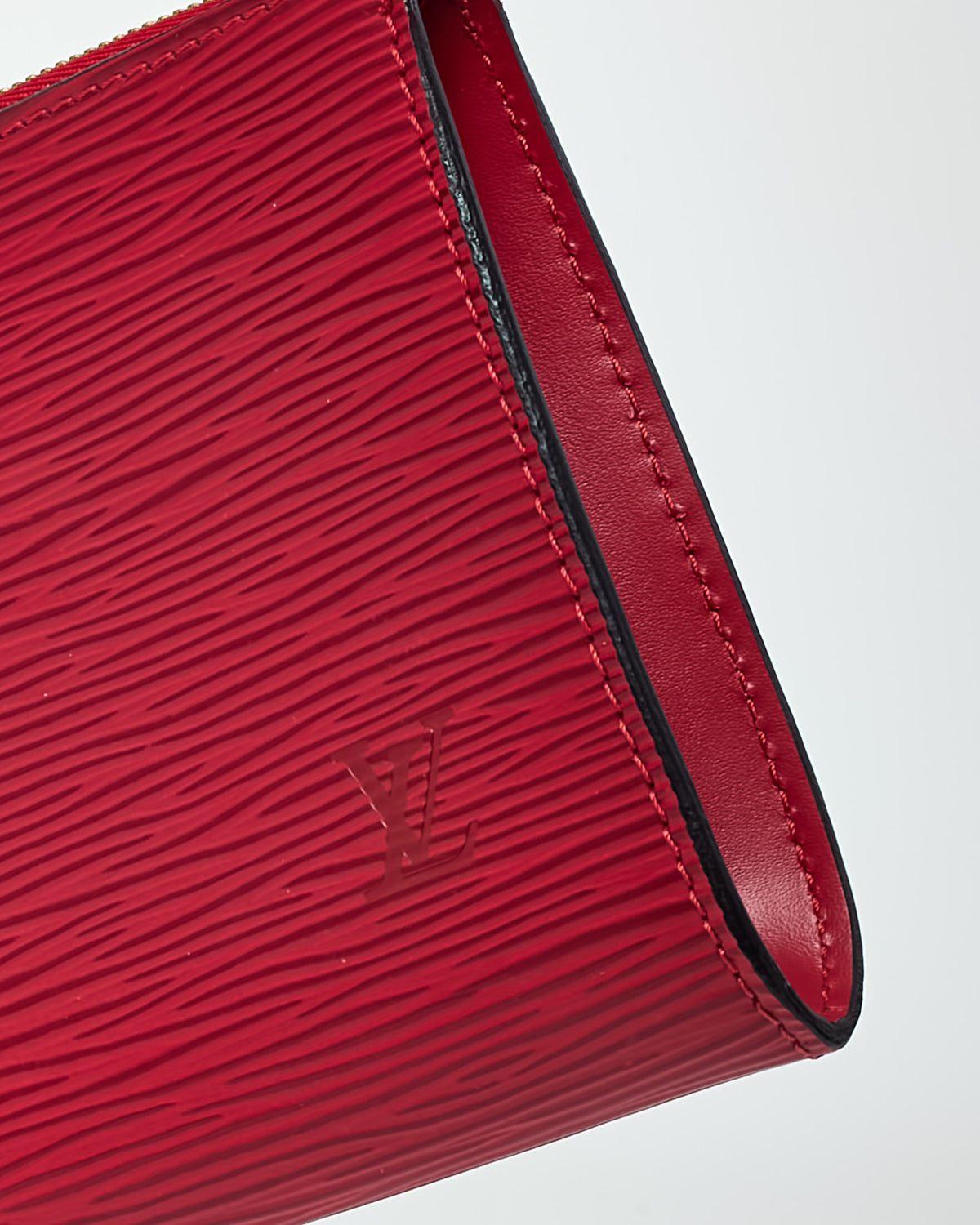Louis Vuitton Red Epi Leather Pochette Bag