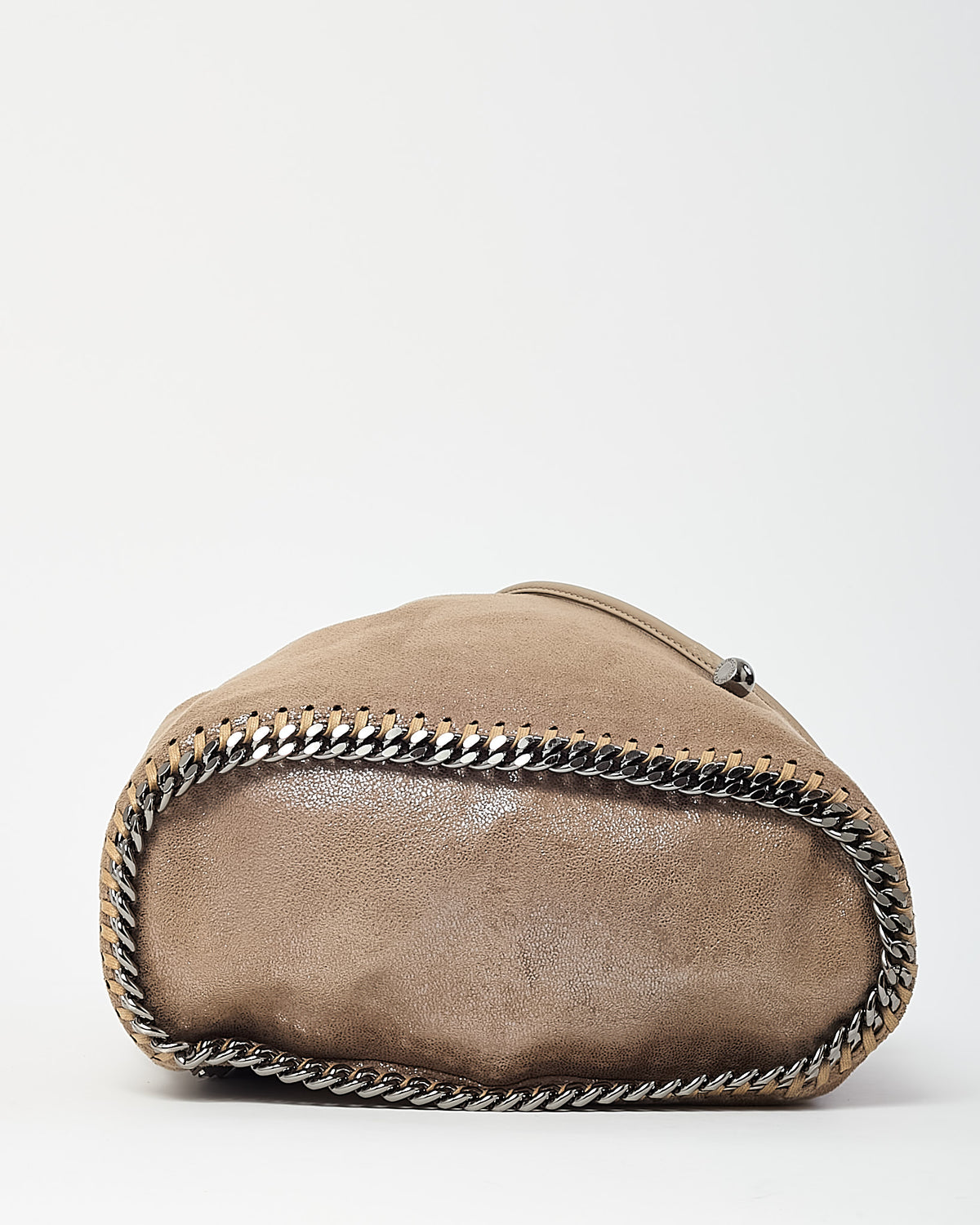 Stella McCartney Brown Vegan Suede Falabella Drawstring Backpack