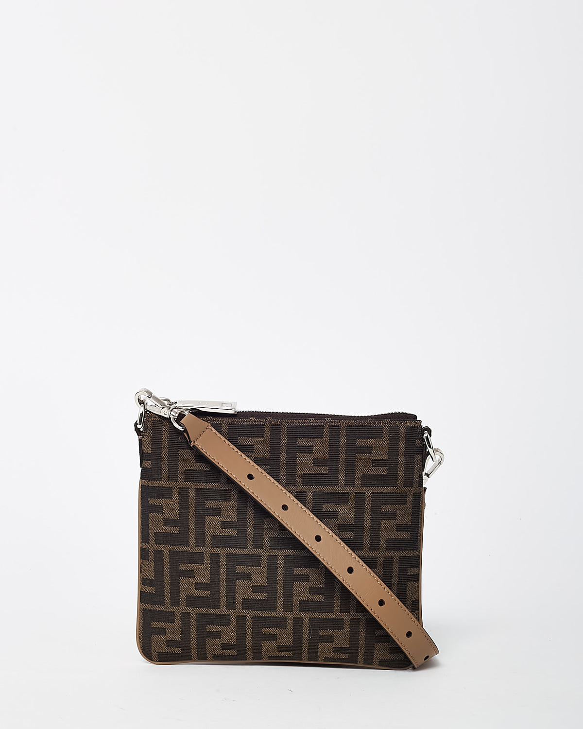 Fendi Brown FF Zucca Print Canvas After Mini Crossbody Bag