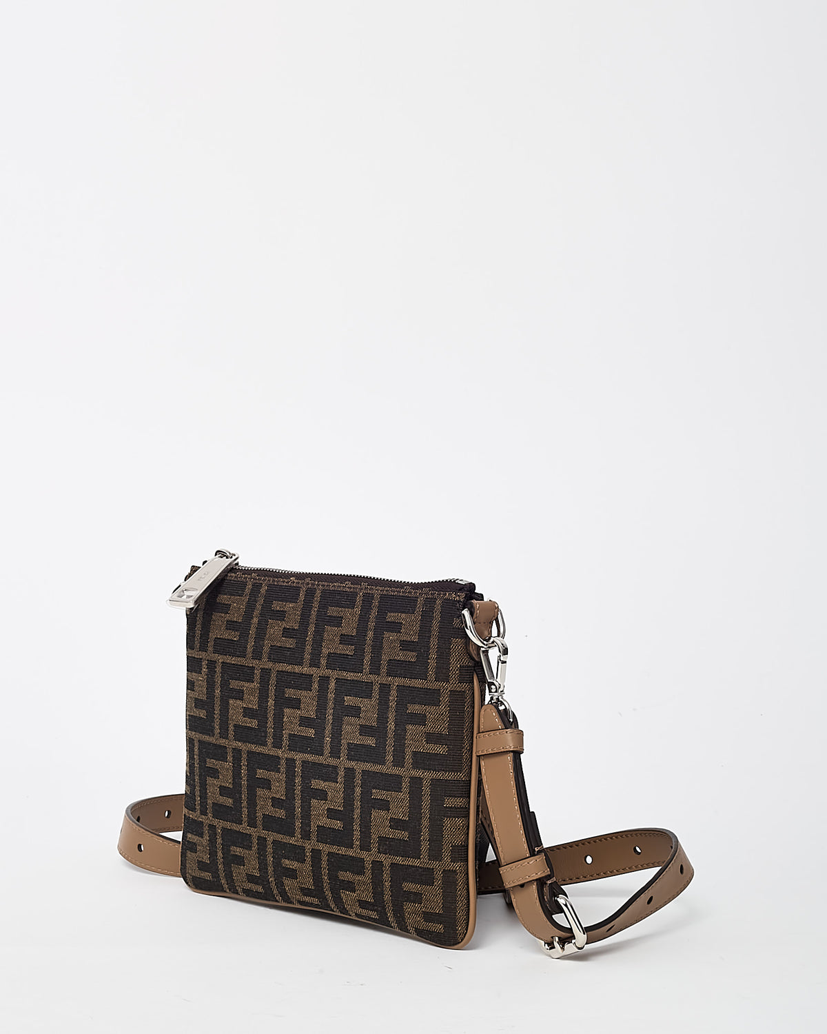 Fendi Brown FF Zucca Print Canvas After Mini Crossbody Bag