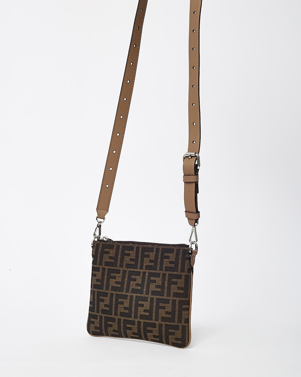 Fendi Brown FF Zucca Print Canvas After Mini Crossbody Bag