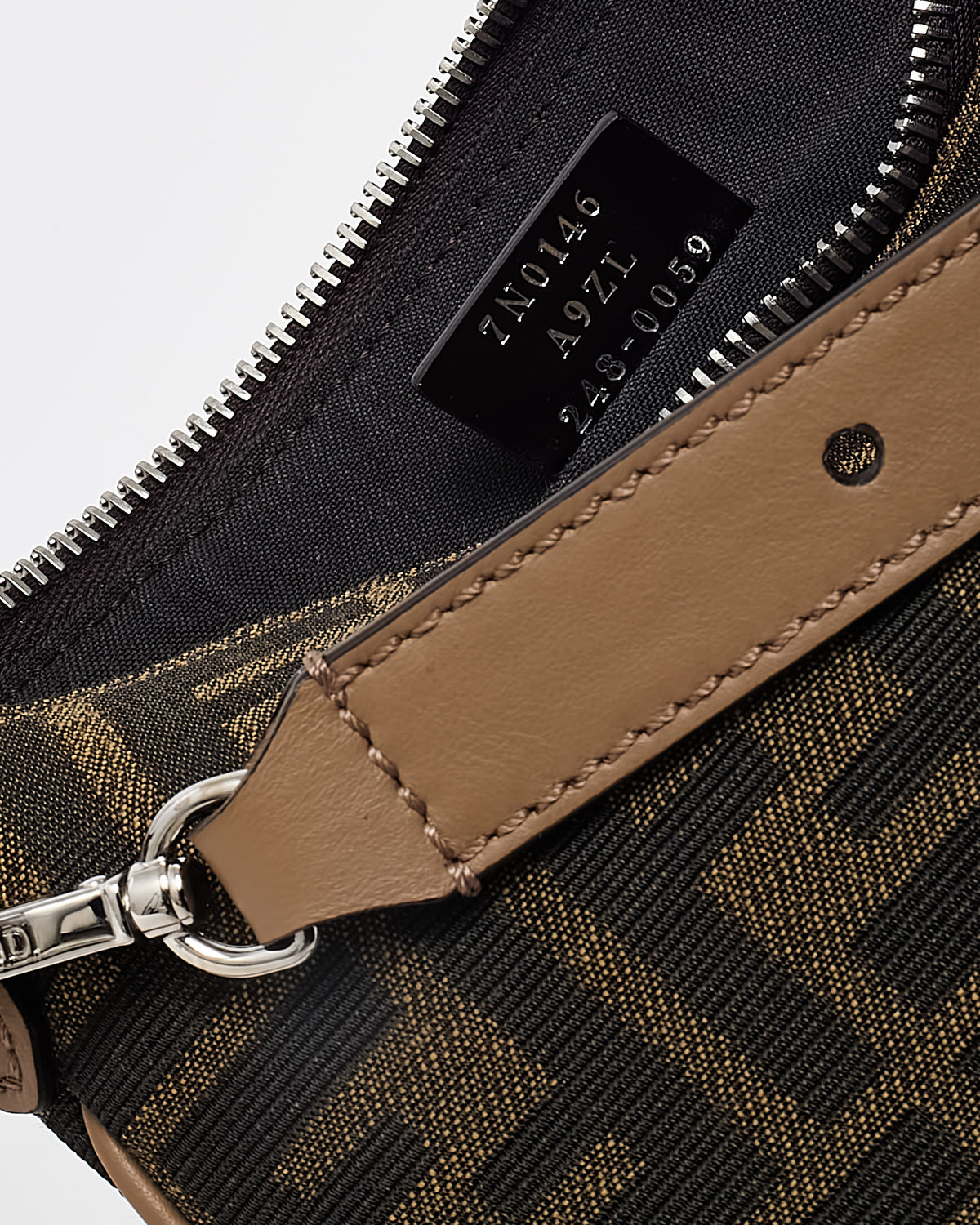 Fendi Brown FF Zucca Print Canvas After Mini Crossbody Bag