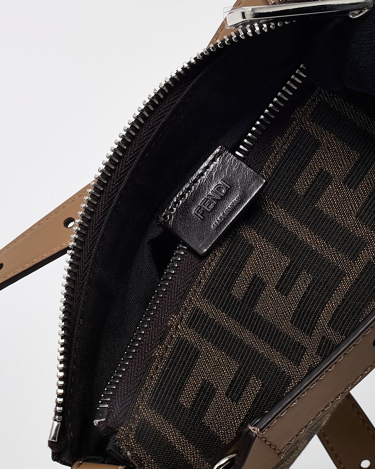 Fendi Brown FF Zucca Print Canvas After Mini Crossbody Bag
