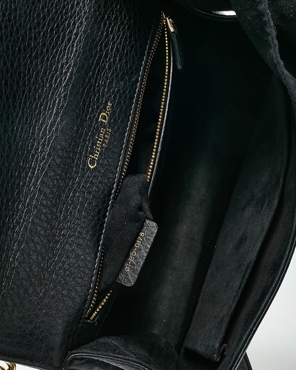 Dior Black Grained Calfskin Medium Diorama Flap Shoulder Bag