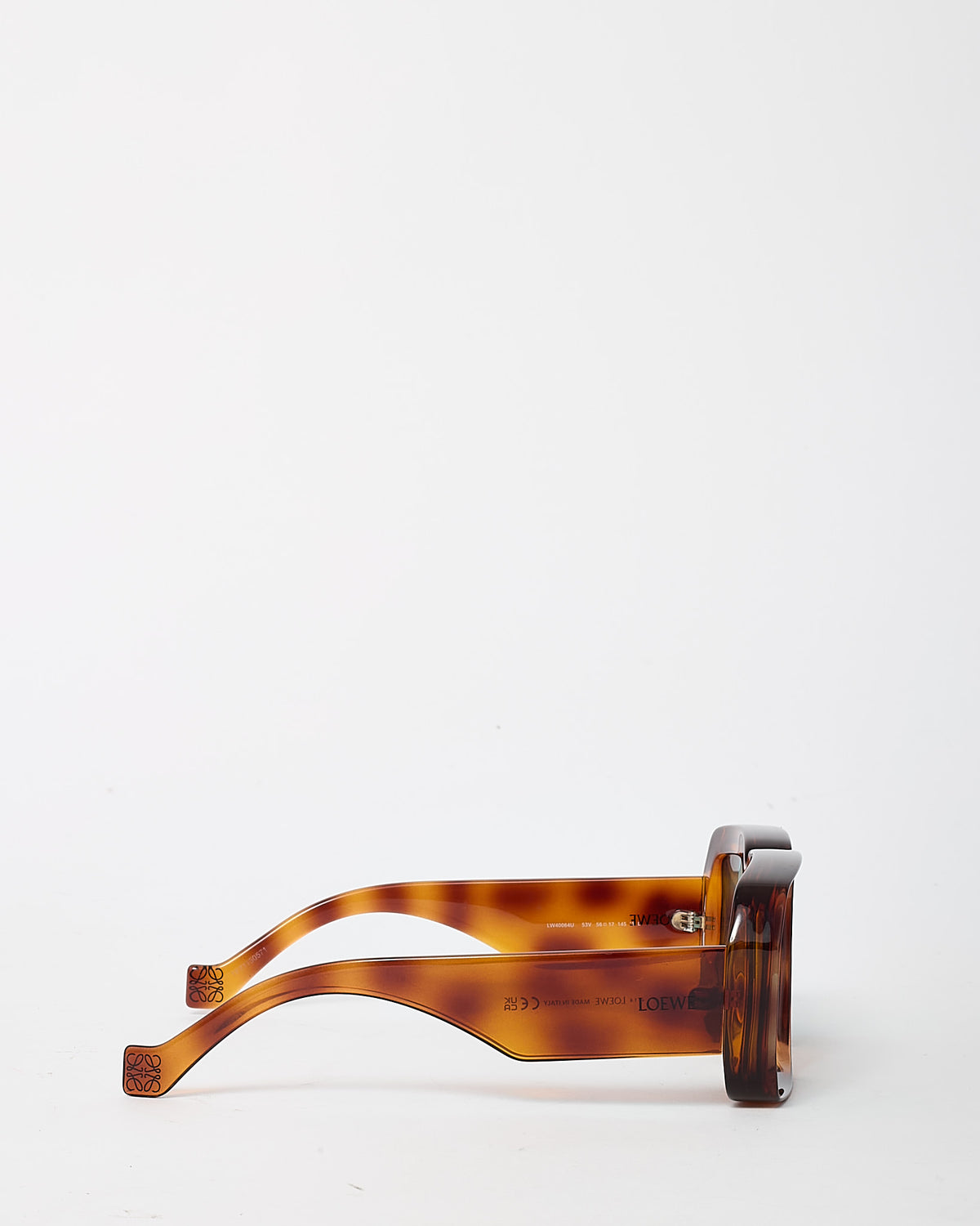 Loewe Brown Tortoise and Blue Lens Paula's Ibiza Dive in Mask Oversize Sunglasses LW40064U