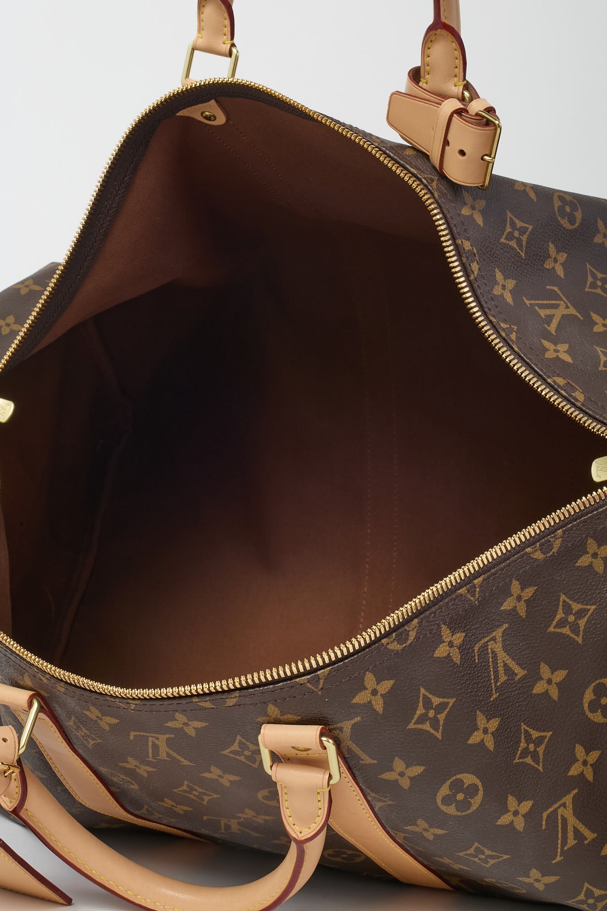 Louis Vuitton Monogram Coated Canvas Keepall Bandoulière 55 Bag