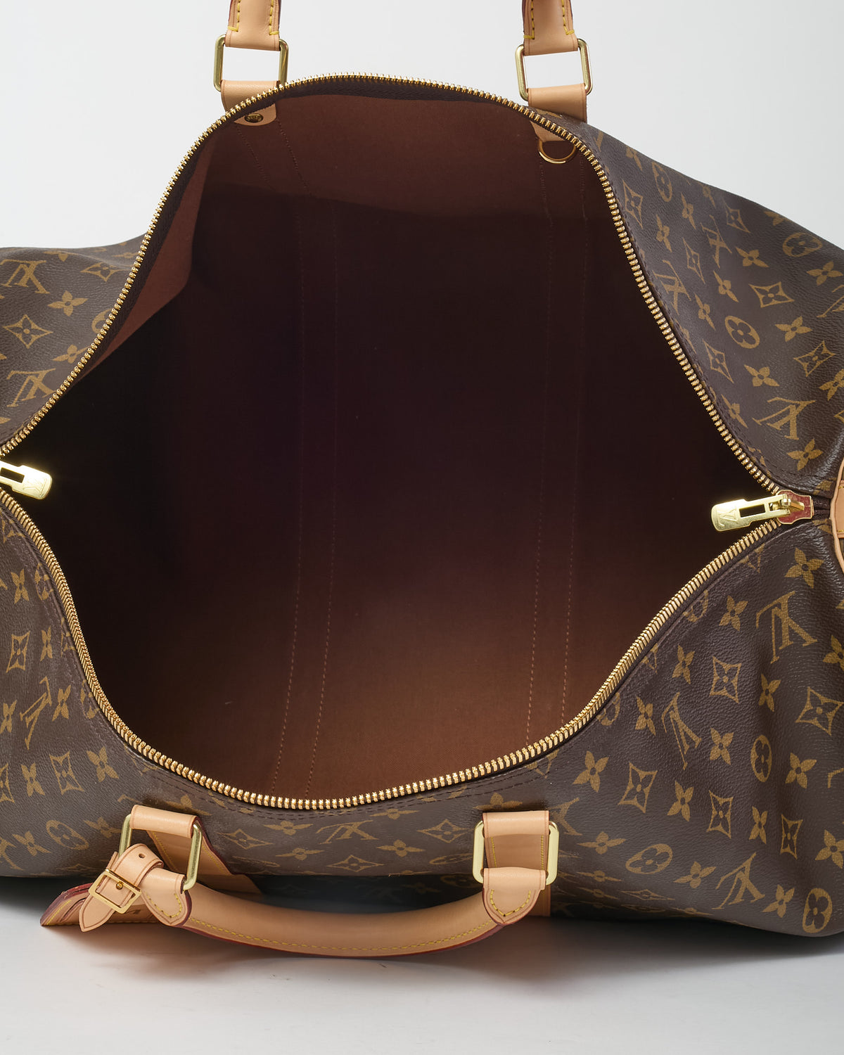 Louis Vuitton Monogram Coated Canvas Keepall Bandoulière 55 Bag