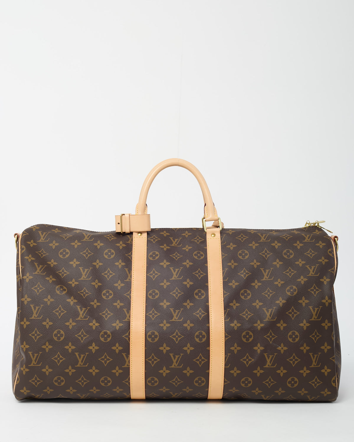 Louis Vuitton Monogram Coated Canvas Keepall Bandoulière 55 Bag