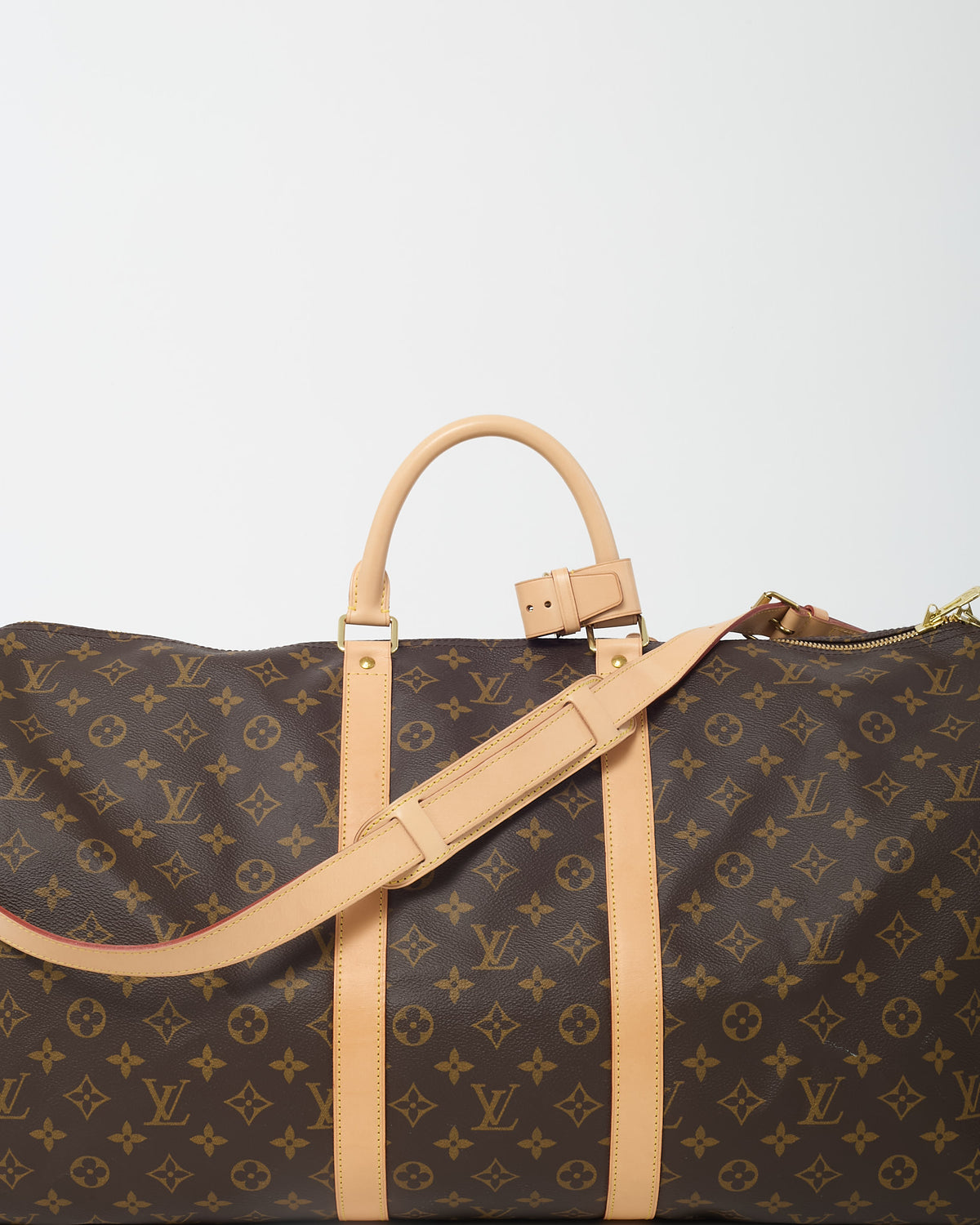 Louis Vuitton Monogram Coated Canvas Keepall Bandoulière 55 Bag