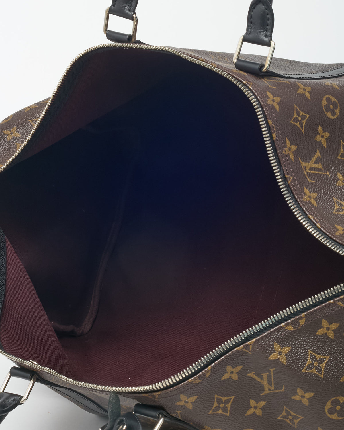 Louis Vuitton Monogram Macassar Coated Canvas Keepall Bandoulière 55 Bag