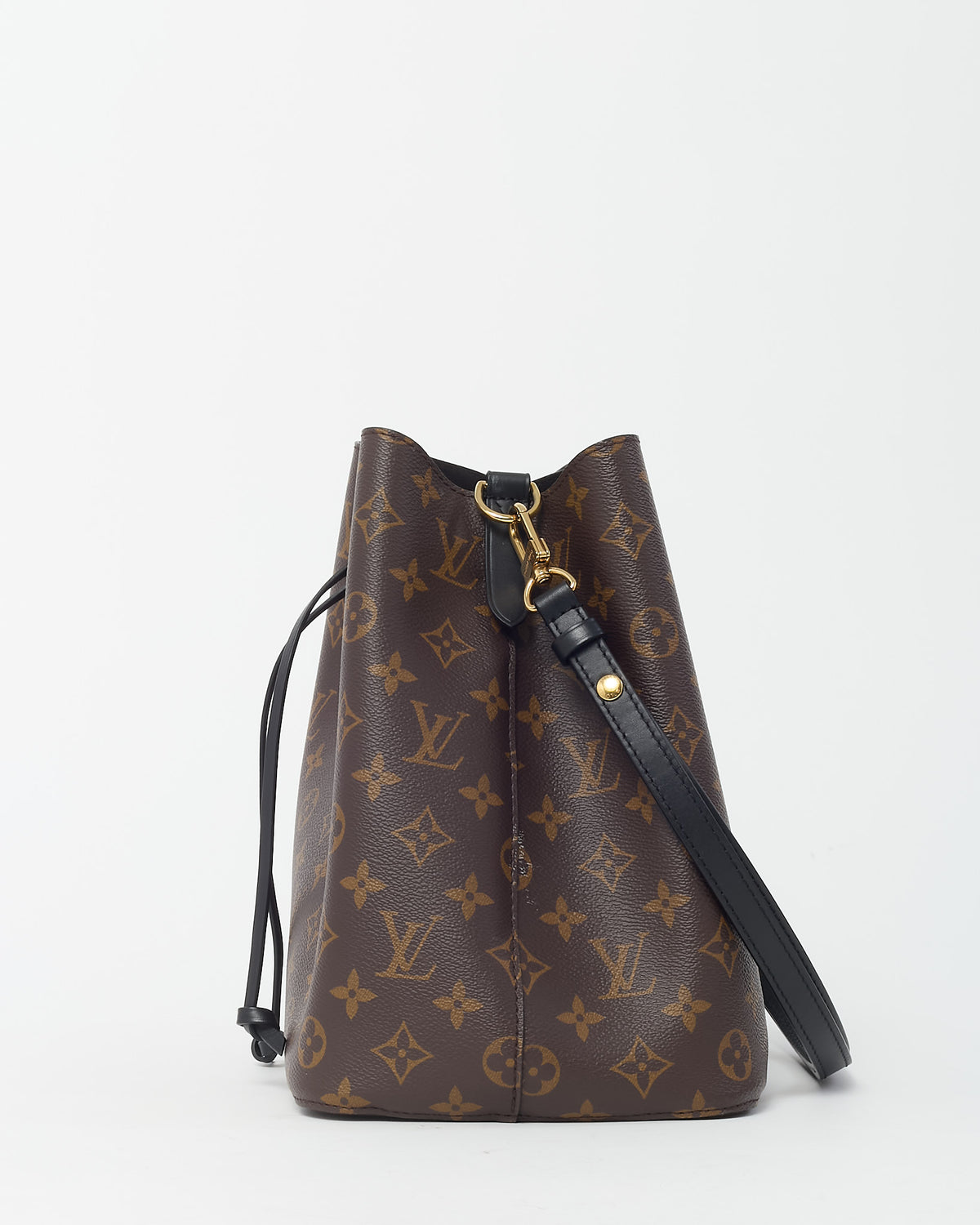 Louis Vuitton Monogram Canvas and Black NéoNoé MM Bucket Bag