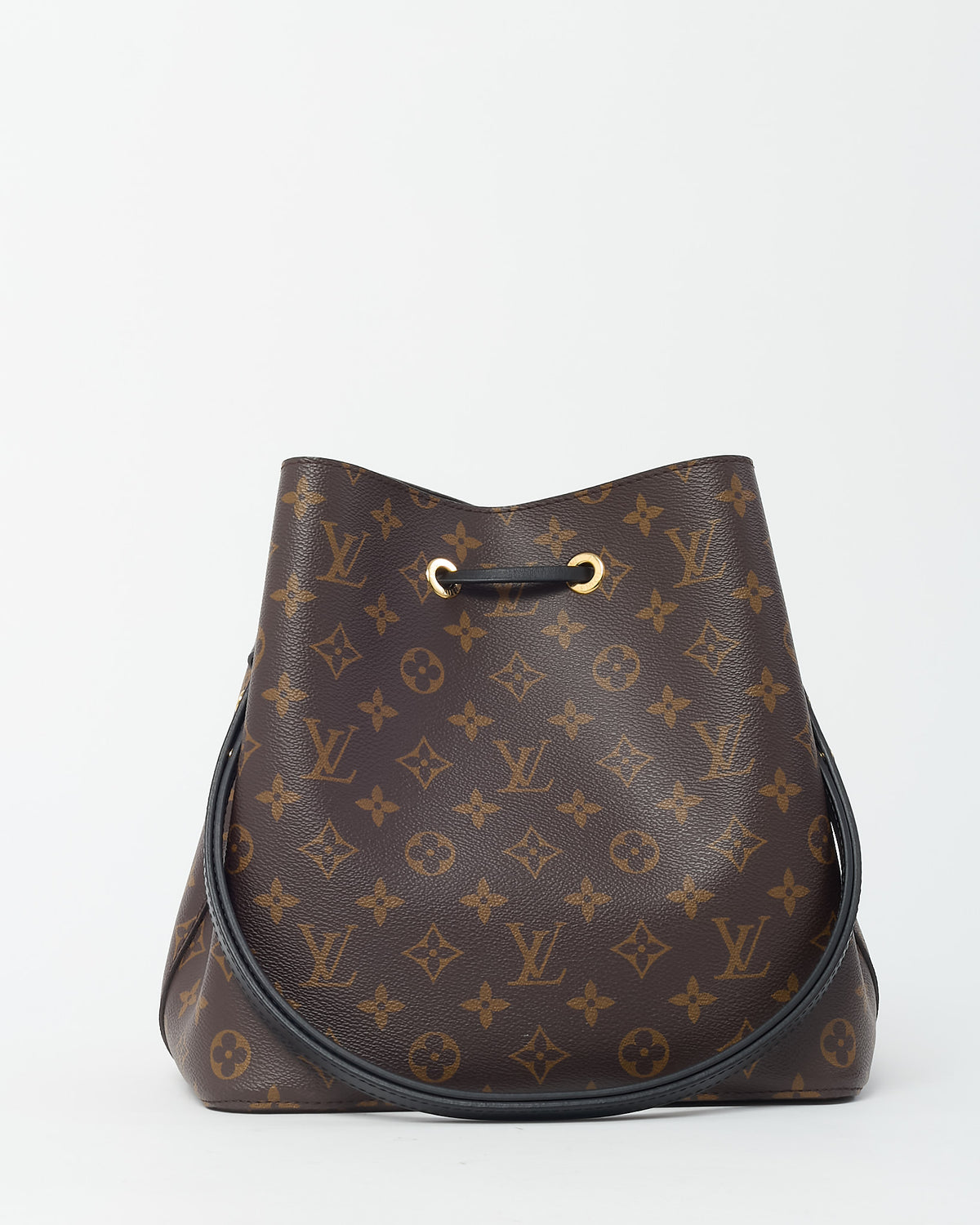 Louis Vuitton Monogram Canvas and Black NéoNoé MM Bucket Bag