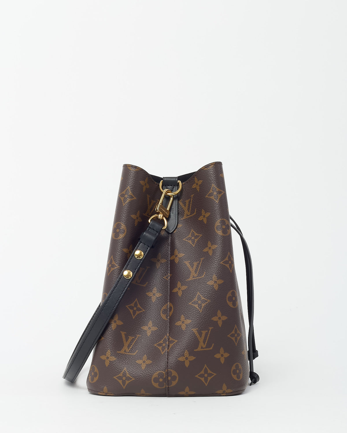 Louis Vuitton Monogram Canvas and Black NéoNoé MM Bucket Bag
