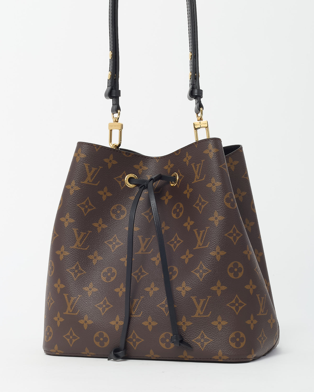 Louis Vuitton Monogram Canvas and Black NéoNoé MM Bucket Bag