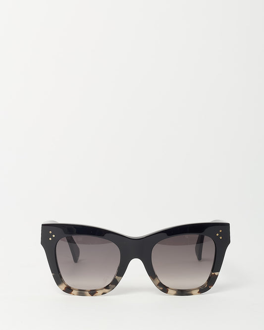 Celine Black and Grey Tortoise CL4004IN Cat Eye Sunglasses