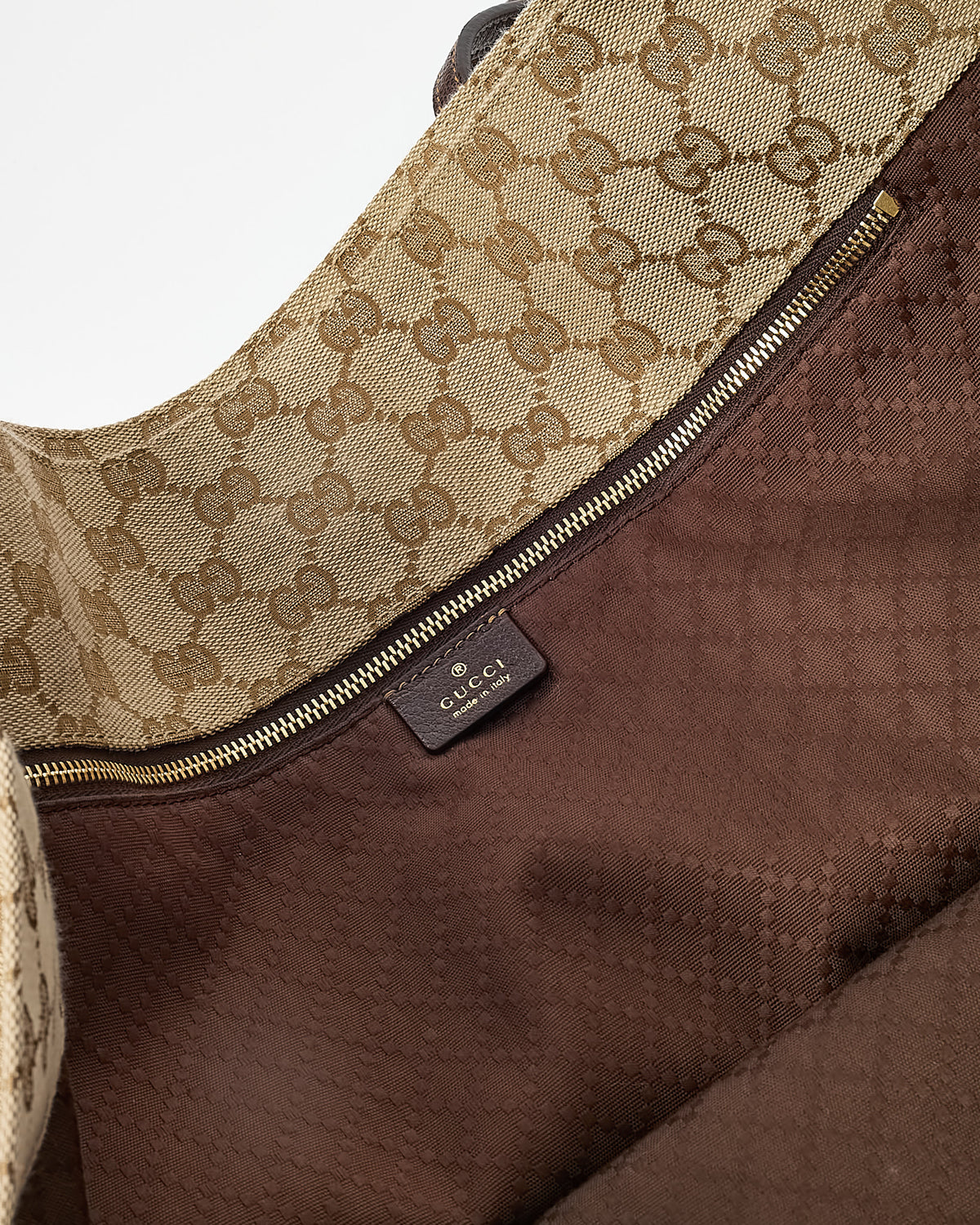 Gucci Beige and Brown GG Monogram Canvas Londra Large Tote Bag