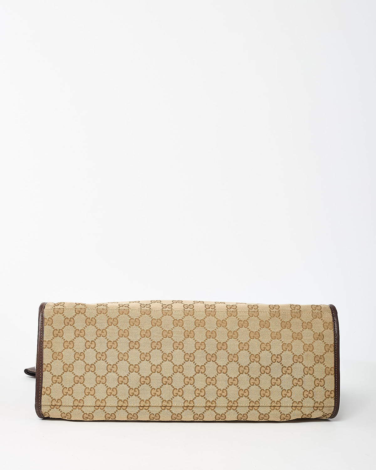 Gucci Beige and Brown GG Monogram Canvas Londra Large Tote Bag