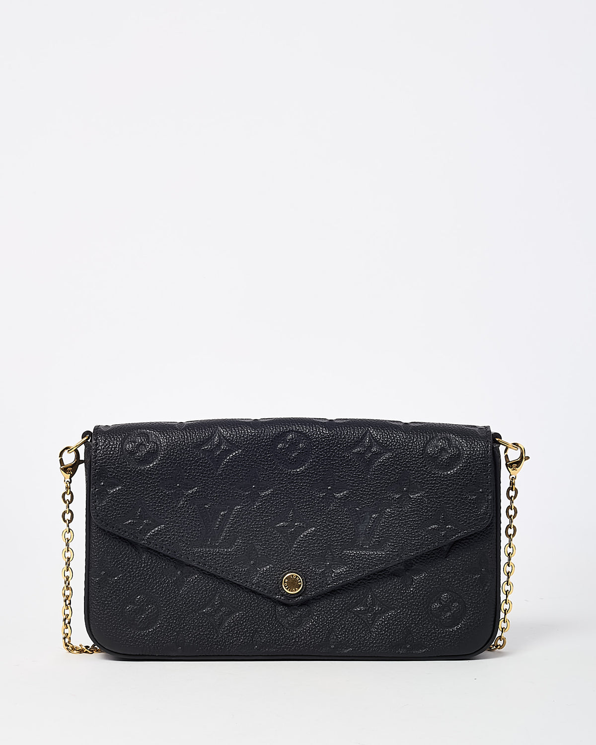 Louis Vuitton Black Monogram Empreinte Leather Felicie Pochette Bag