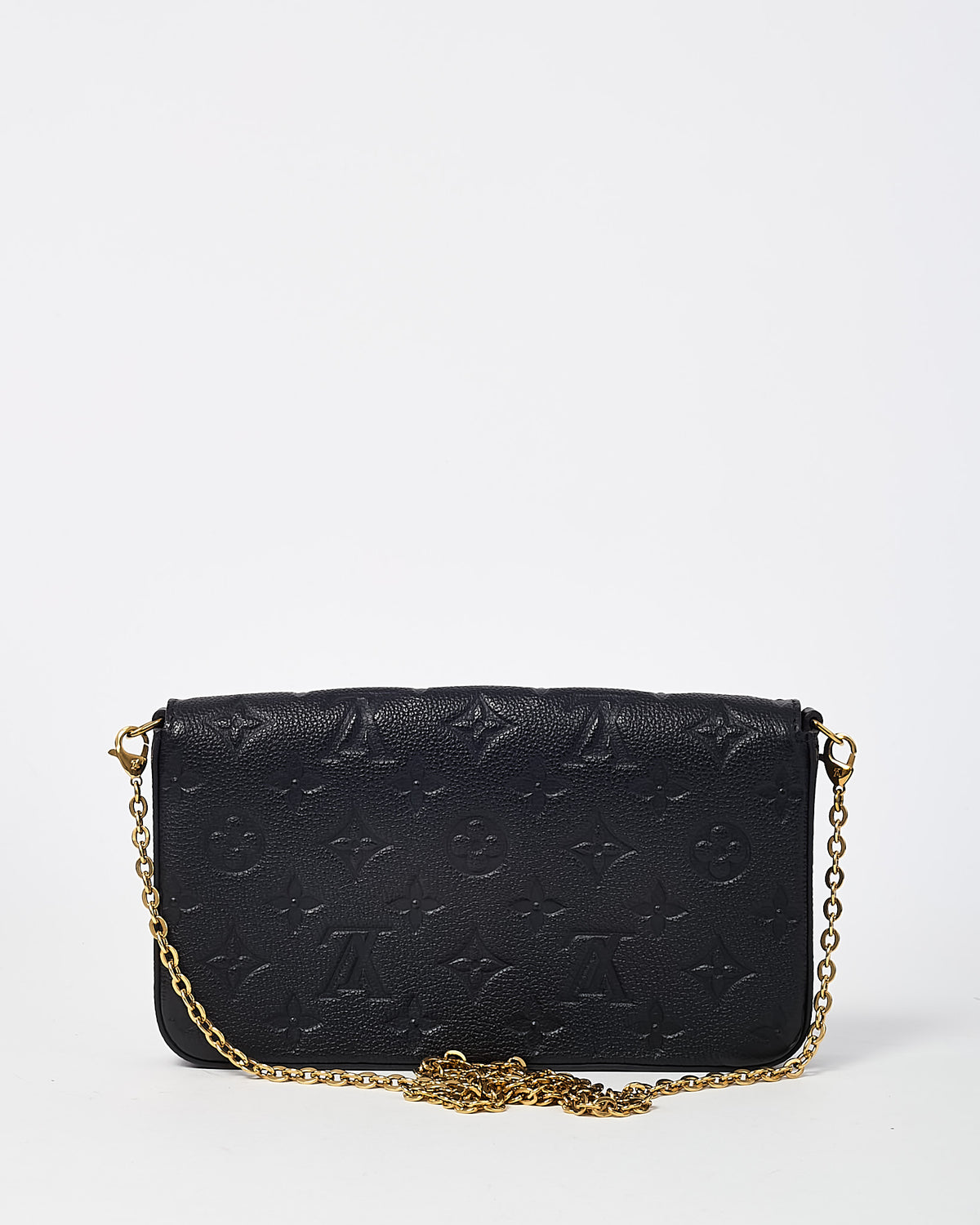 Louis Vuitton Black Monogram Empreinte Leather Felicie Pochette Bag