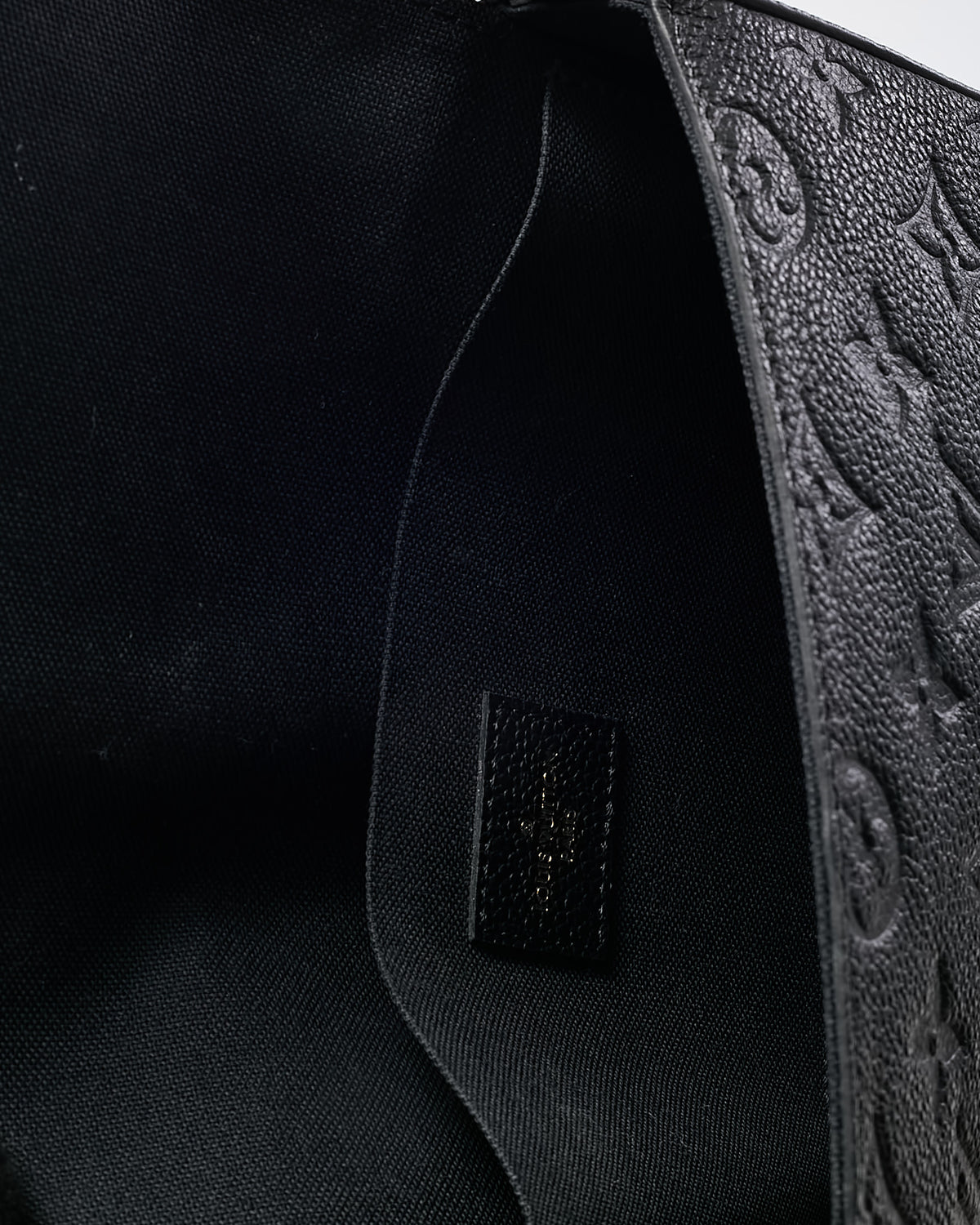Louis Vuitton Black Monogram Empreinte Leather Felicie Pochette Bag