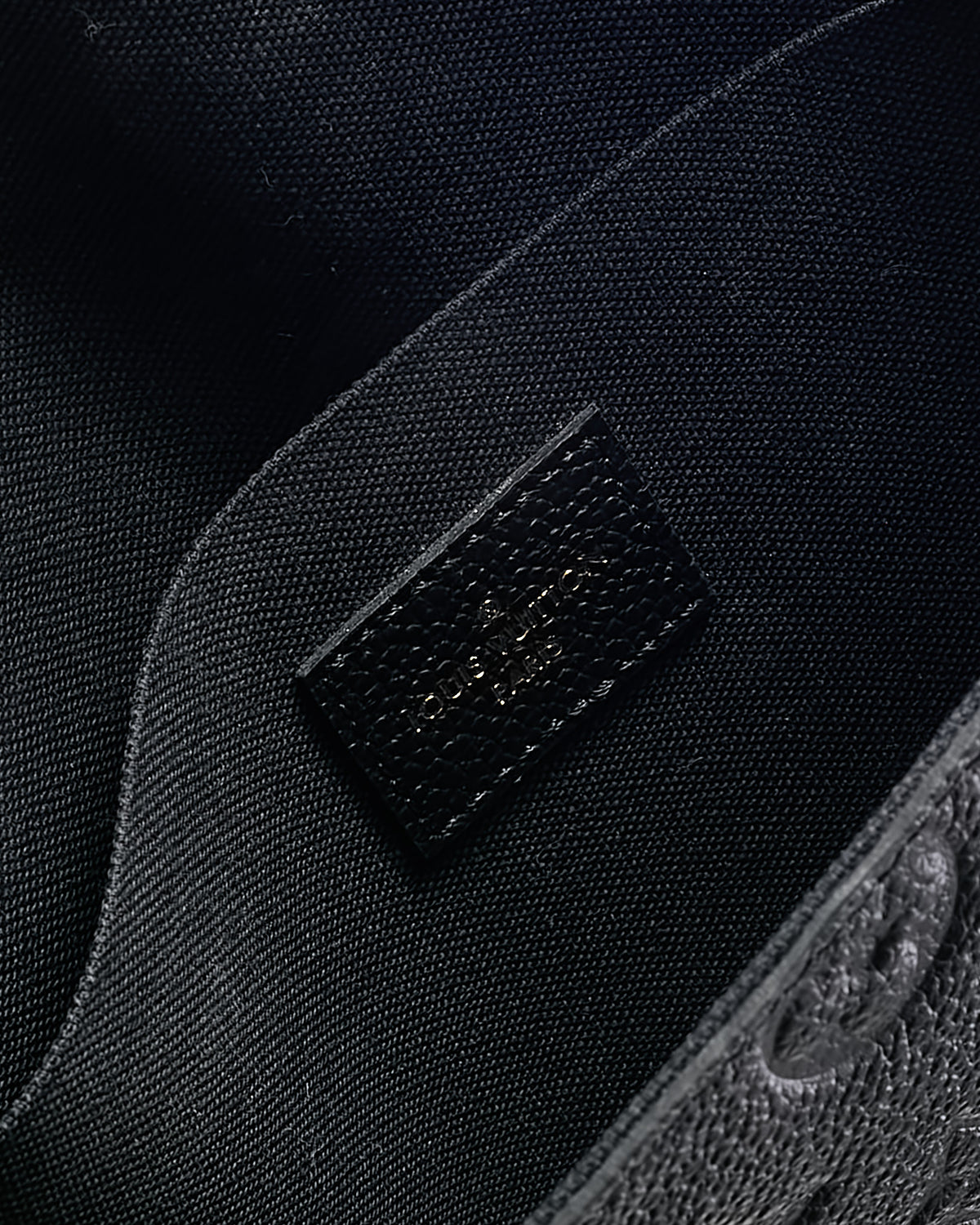 Louis Vuitton Black Monogram Empreinte Leather Felicie Pochette Bag