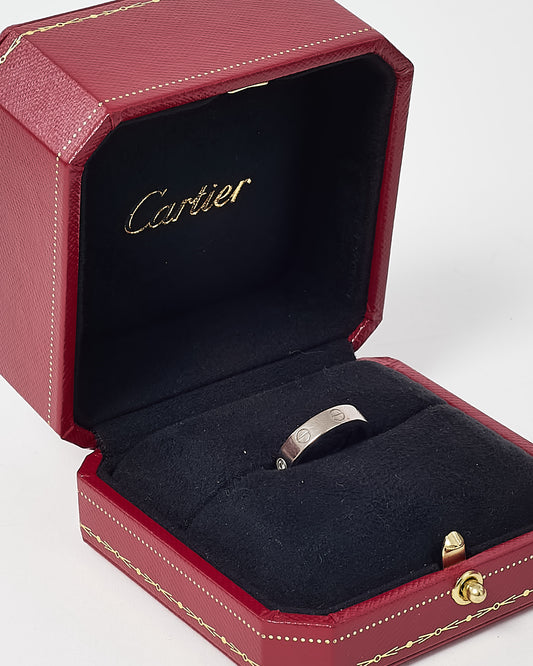 Cartier White Gold One Diamond Small Model Love Ring - 51