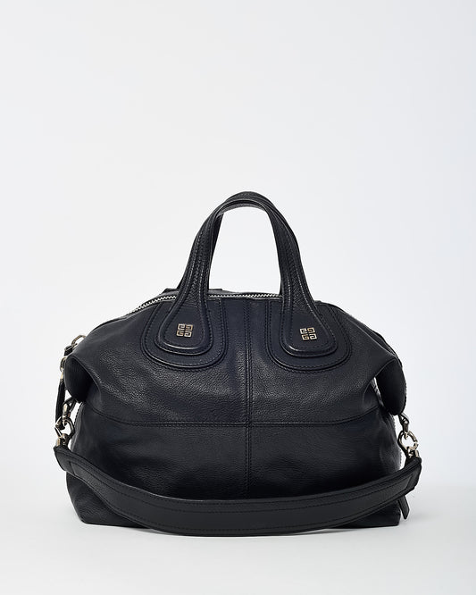 Givenchy Black Sugar Goatskin Leather Medium Nightingale 2Way Bag
