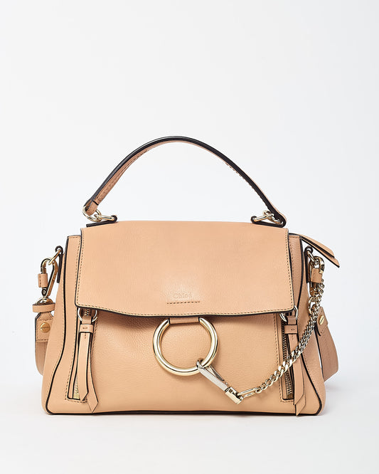 Chloé Tan Leather Small Faye Day Satchel 2Way Bag