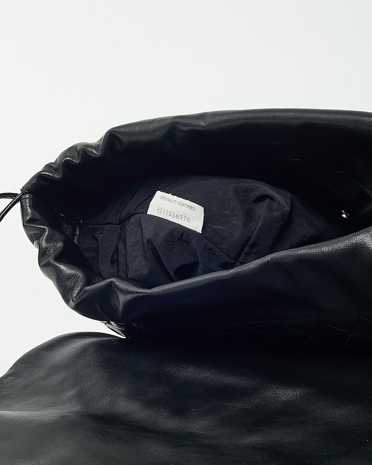 Bottega Veneta Black Intrecciato Leather Giorno Shoulder Bag