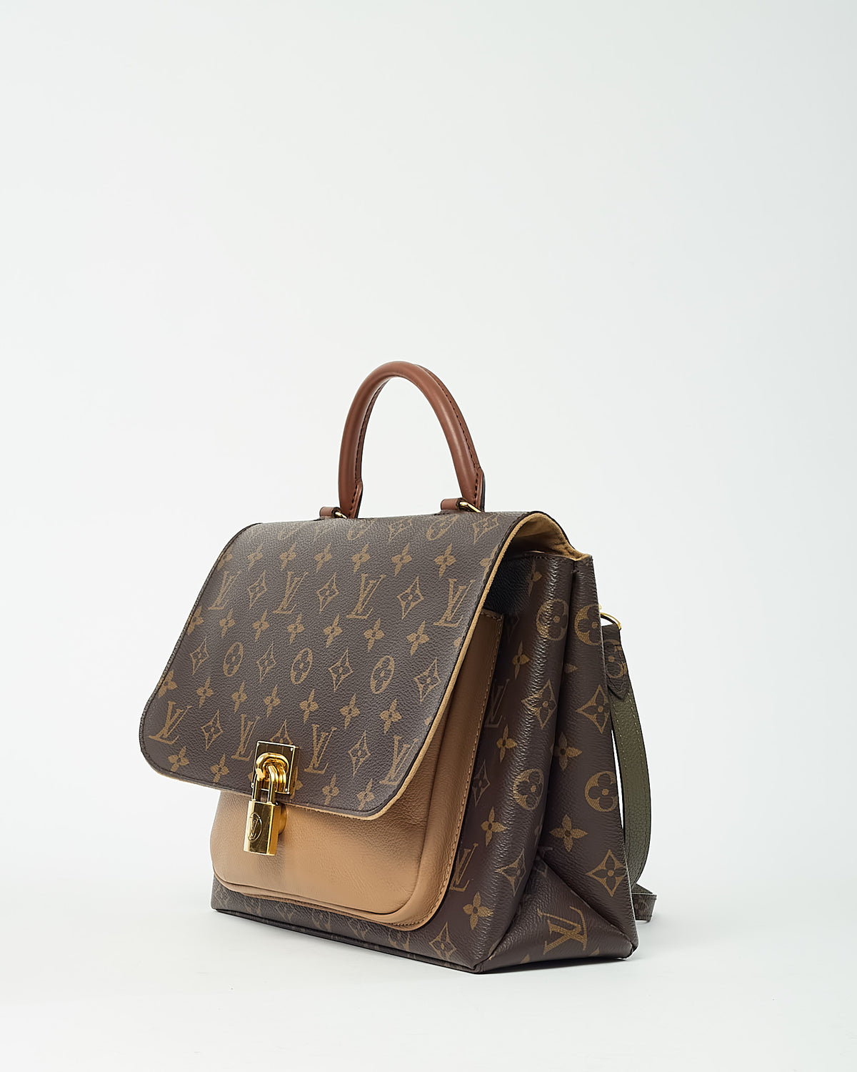 Louis Vuitton Monogram Canvas and Sesame Leather Marignan Top Handle 2Way Bag