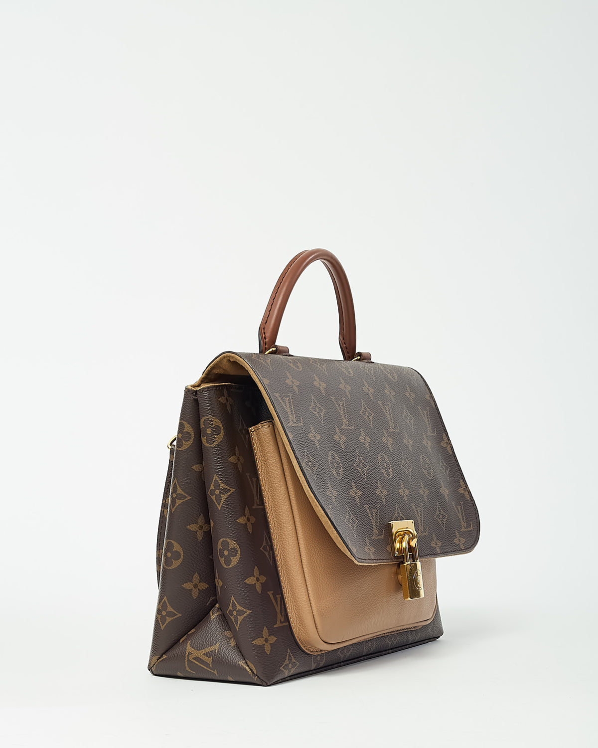 Louis Vuitton Monogram Canvas and Sesame Leather Marignan Top Handle 2Way Bag