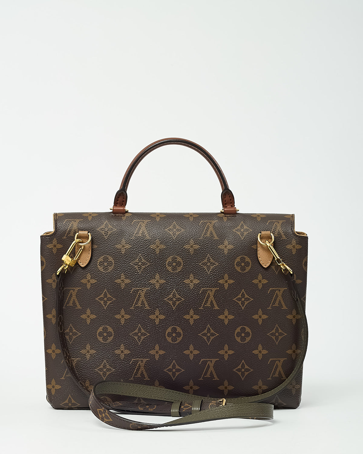 Louis Vuitton Monogram Canvas and Sesame Leather Marignan Top Handle 2Way Bag