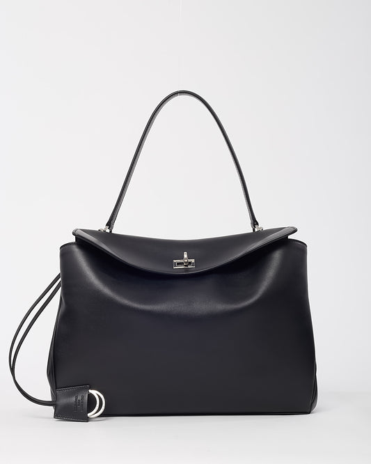 Balenciaga Black Smooth Leather Medium Rodeo Handbag