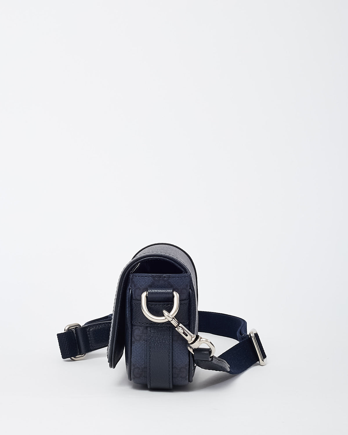 Gucci Navy GG Supreme Monogram Coated Canvas Mini Ophidia Crossbody