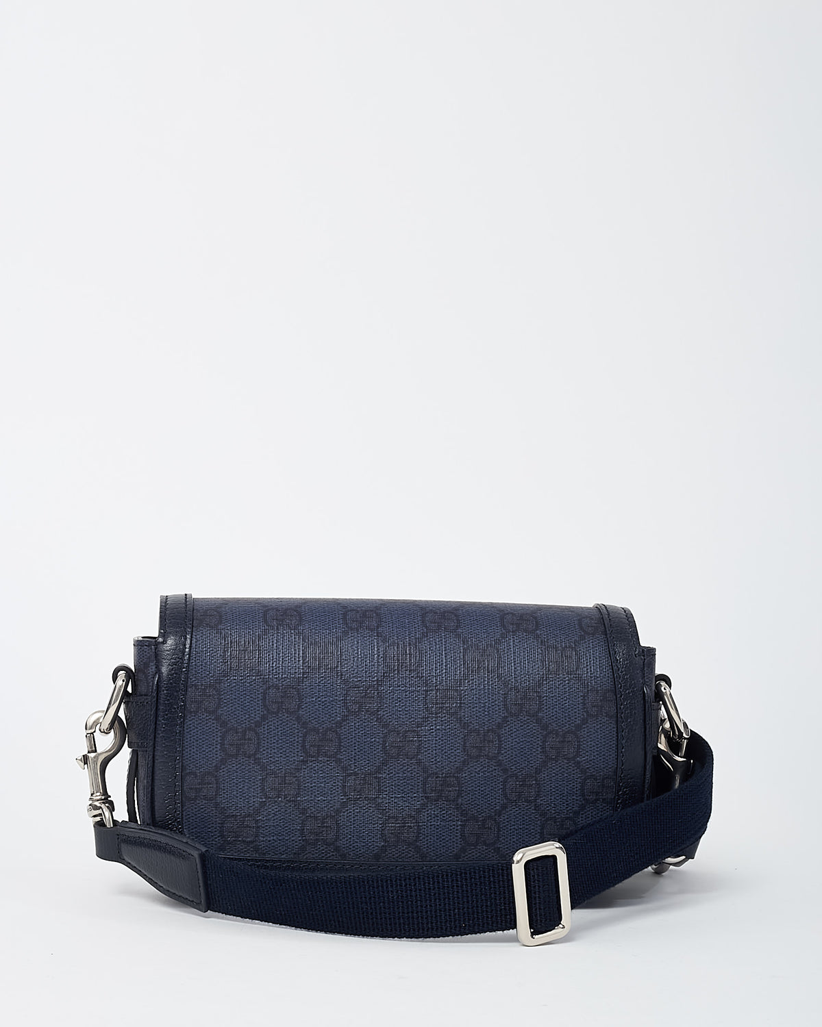 Gucci Navy GG Supreme Monogram Coated Canvas Mini Ophidia Crossbody