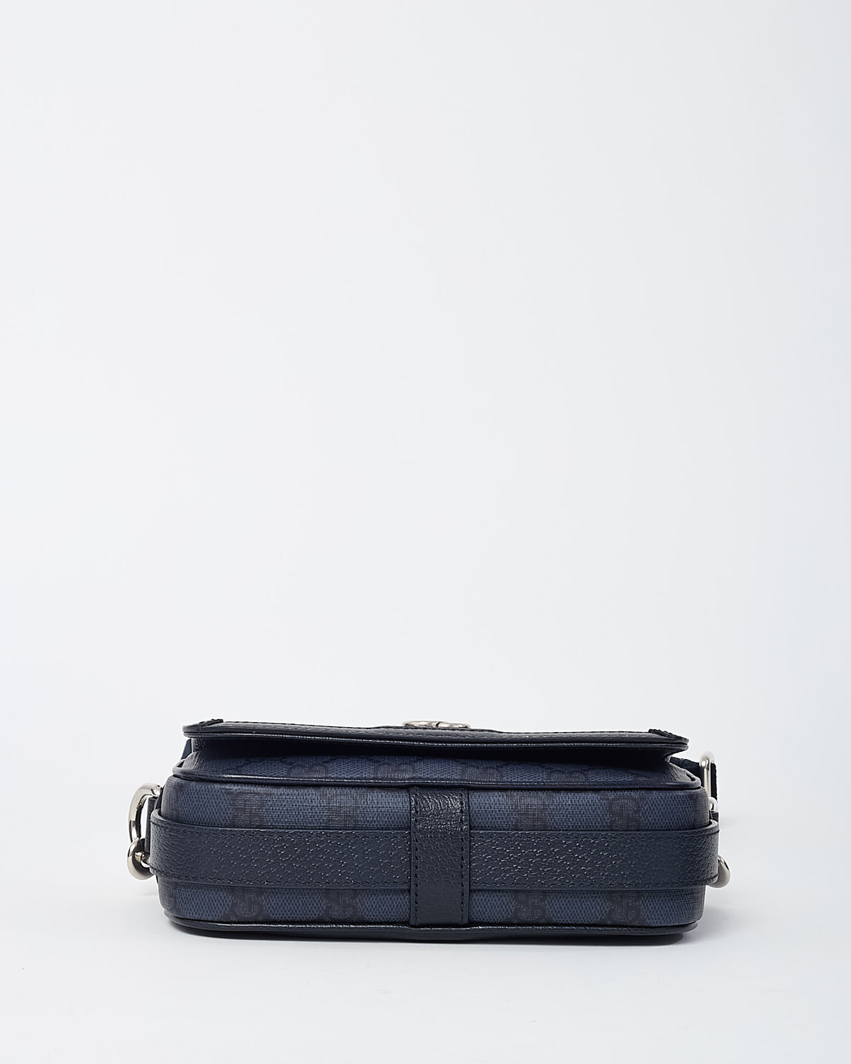 Gucci Navy GG Supreme Monogram Coated Canvas Mini Ophidia Crossbody