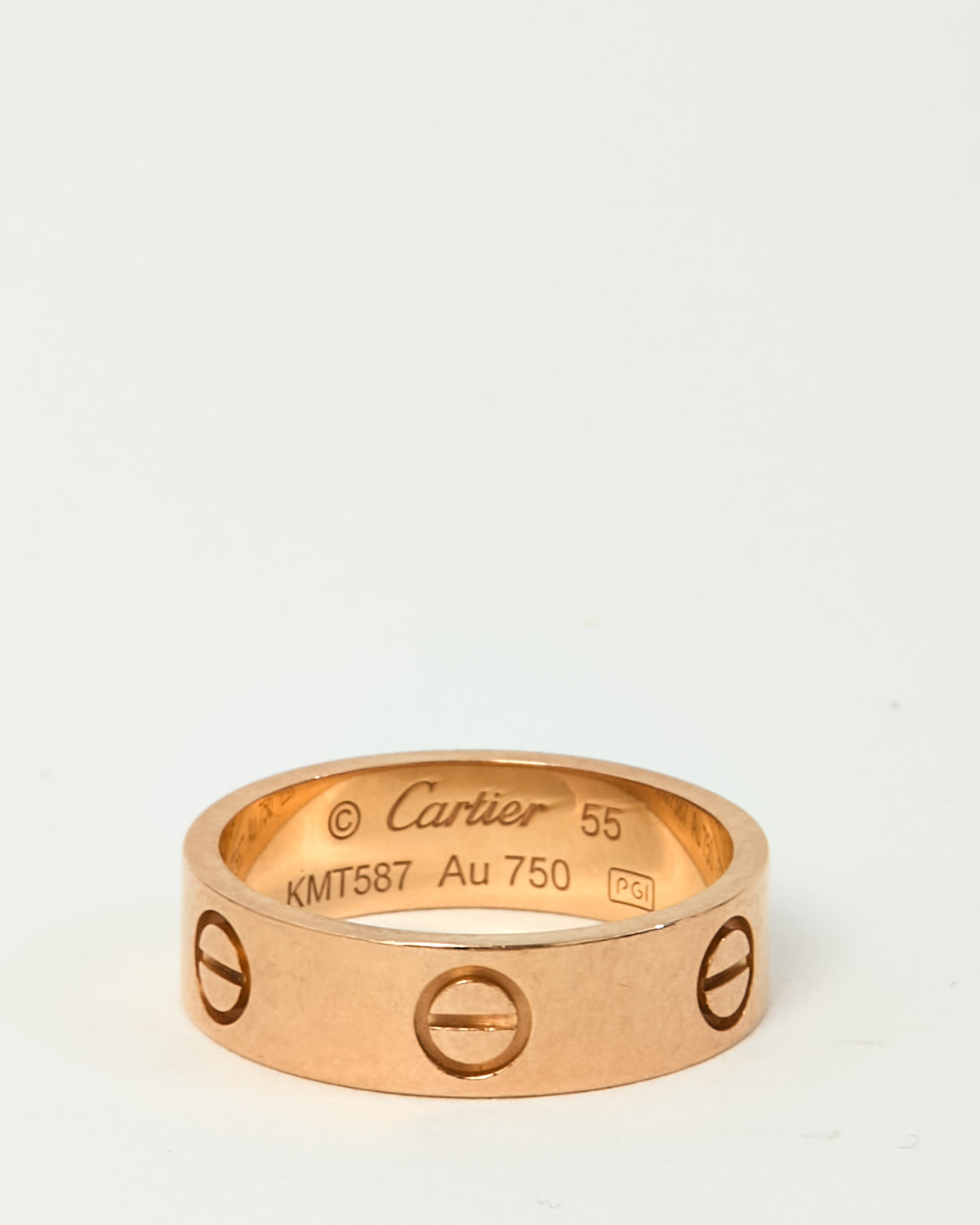 Cartier 18K Rose Gold Classic Model Love Ring - 55