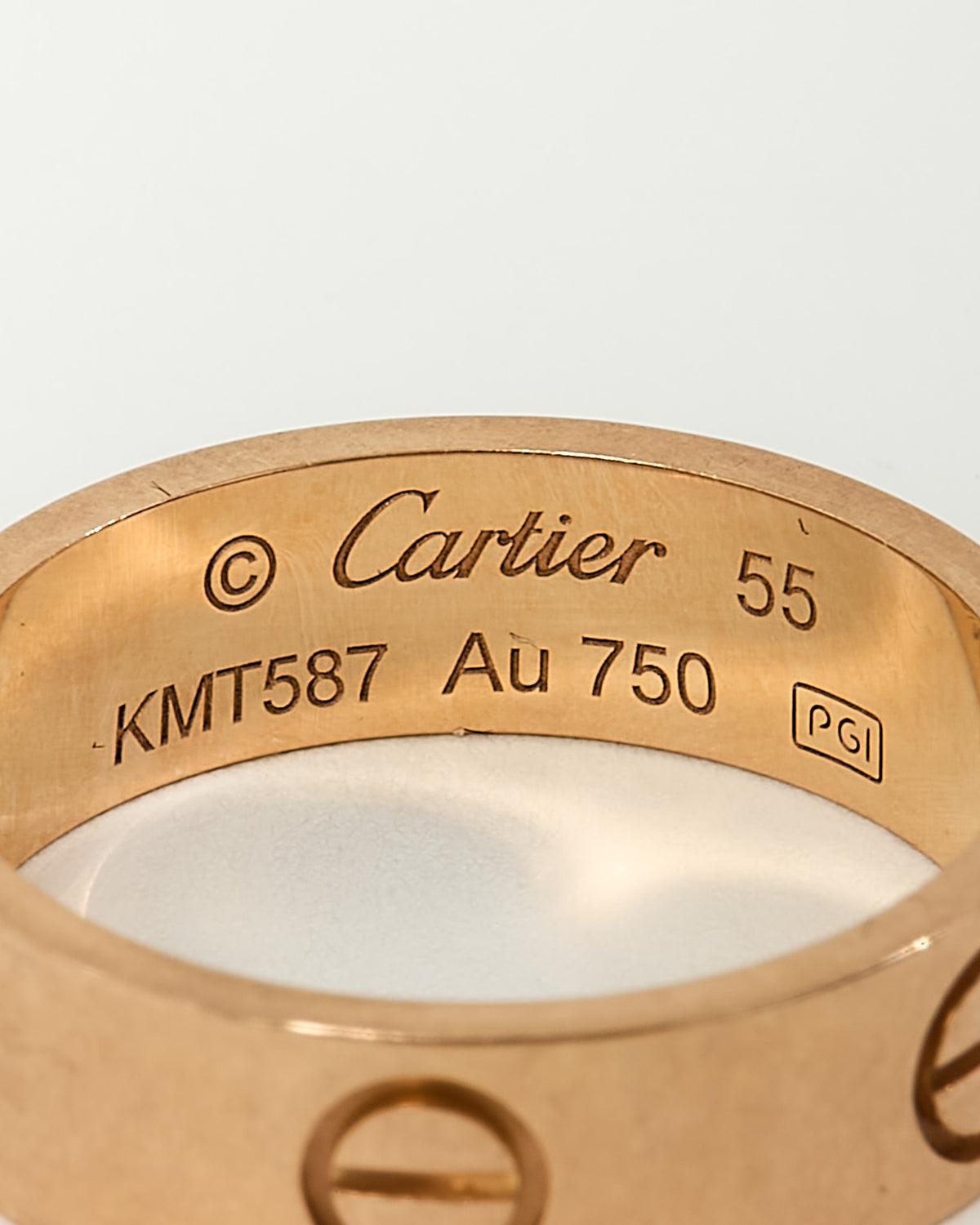 Cartier 18K Rose Gold Classic Model Love Ring - 55
