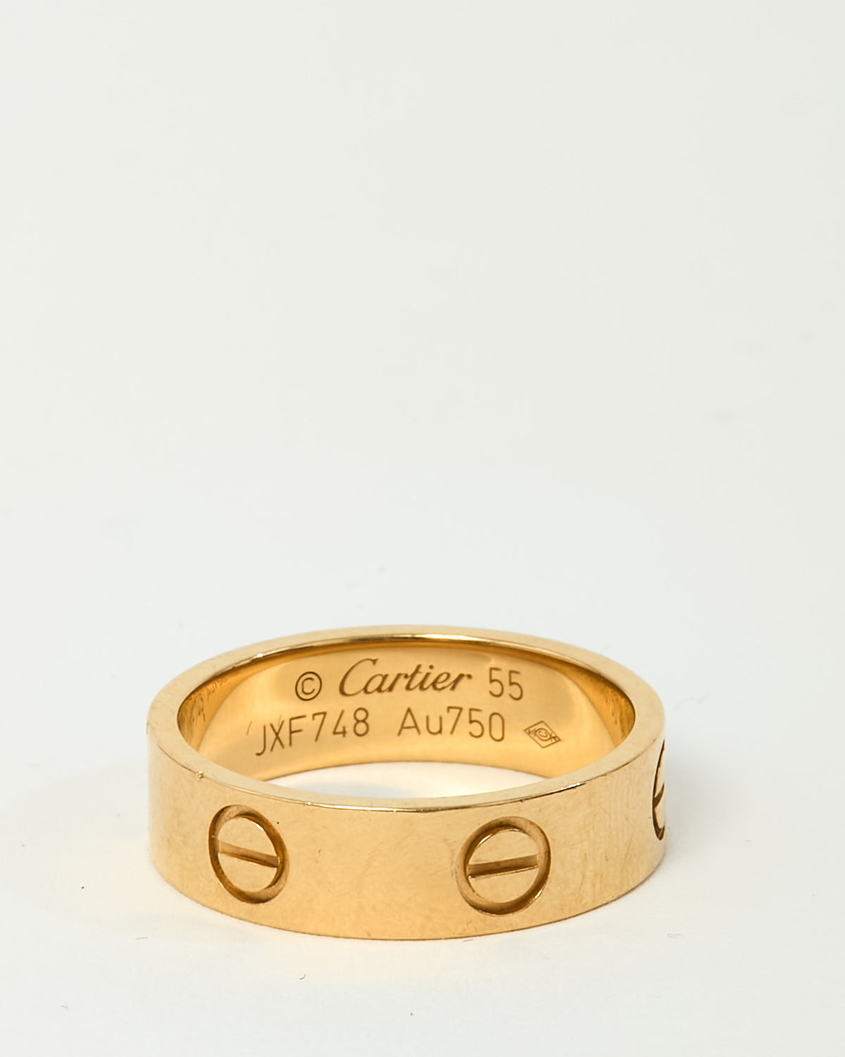 Cartier 18K Yellow Gold Classic Model Love Ring - 55