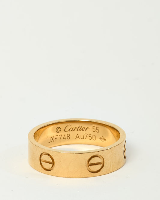 Cartier 18K Yellow Gold Classic Model Love Ring - 55