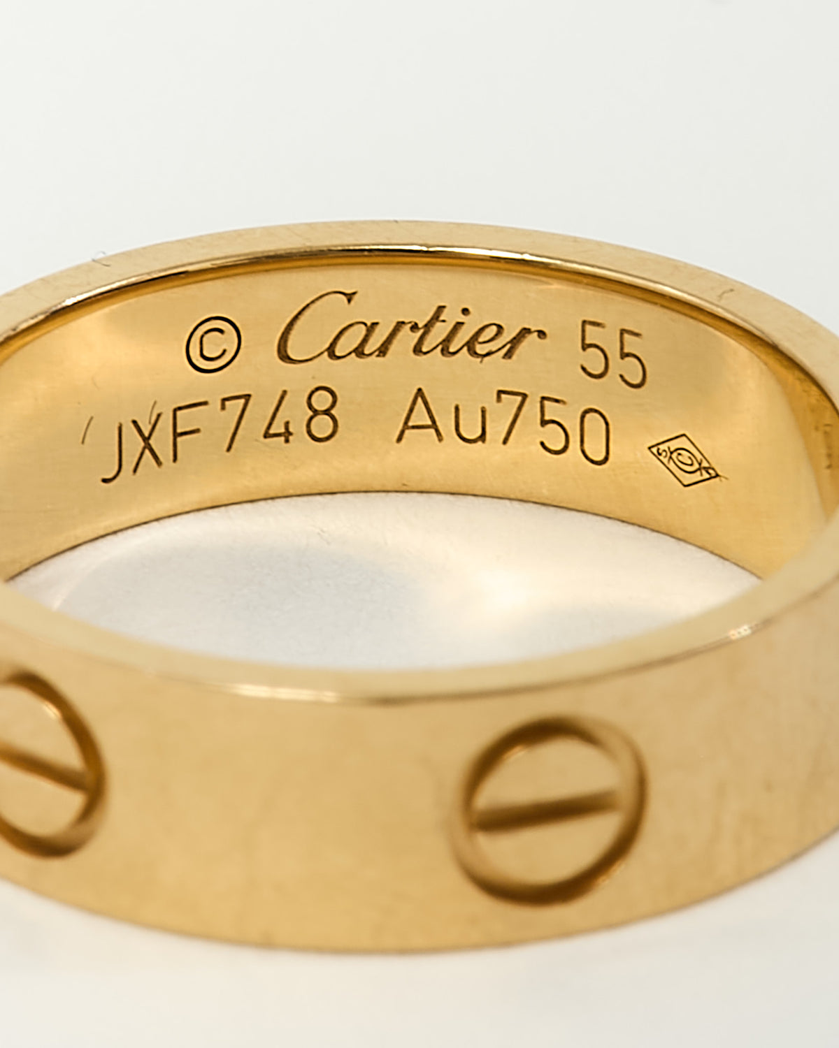 Cartier 18K Yellow Gold Classic Model Love Ring - 55