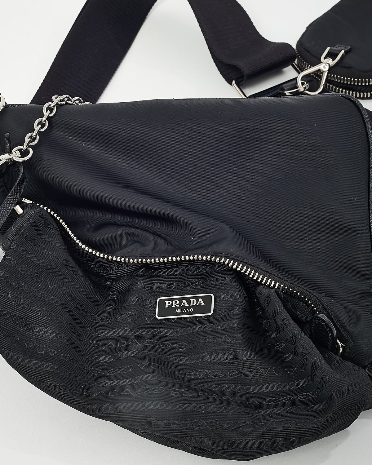Prada Black Re-Nylon 2005 Re-Edition Crossbody Bag