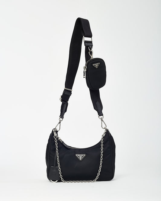 Prada Black Re-Nylon 2005 Re-Edition Crossbody Bag
