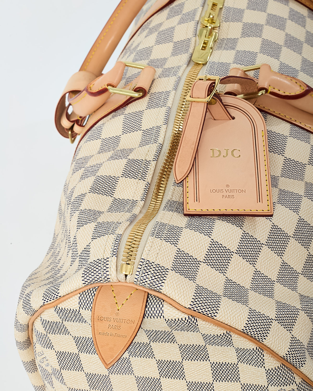 Louis Vuitton Damier Azur Coated Canvas Keepall 50 Bag