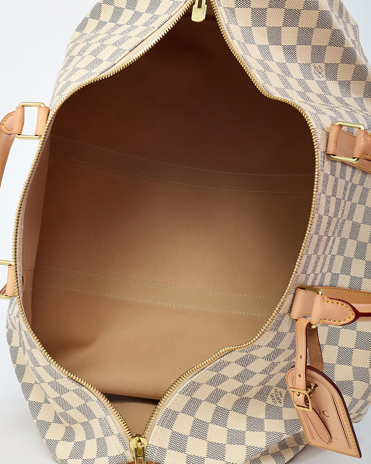 Louis Vuitton Damier Azur Coated Canvas Keepall 50 Bag