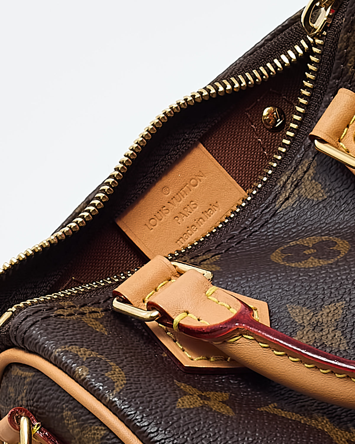 Louis Vuitton Monogram Canvas Speedy Nano Speedy Bandoulière with Initials